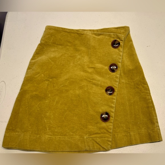 Altar'd State Dresses & Skirts - Altar’d State Women’s Mini Skirt, Size S, Corduroy, Mustard Yellow
